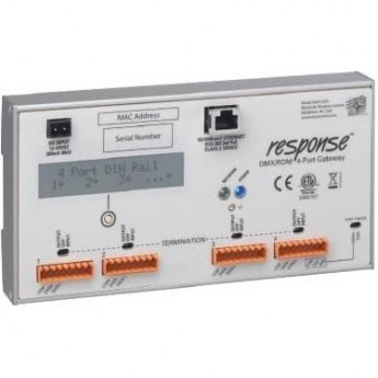 Световый пульт, контроллер DMX ETC Response Four-Port DMX/RDM Gateway for DIN-rail mount 51033 Световый пульт, контроллер DMX ETC Response Four-Port DMX/RDM Gateway for DIN-rail mount 51033